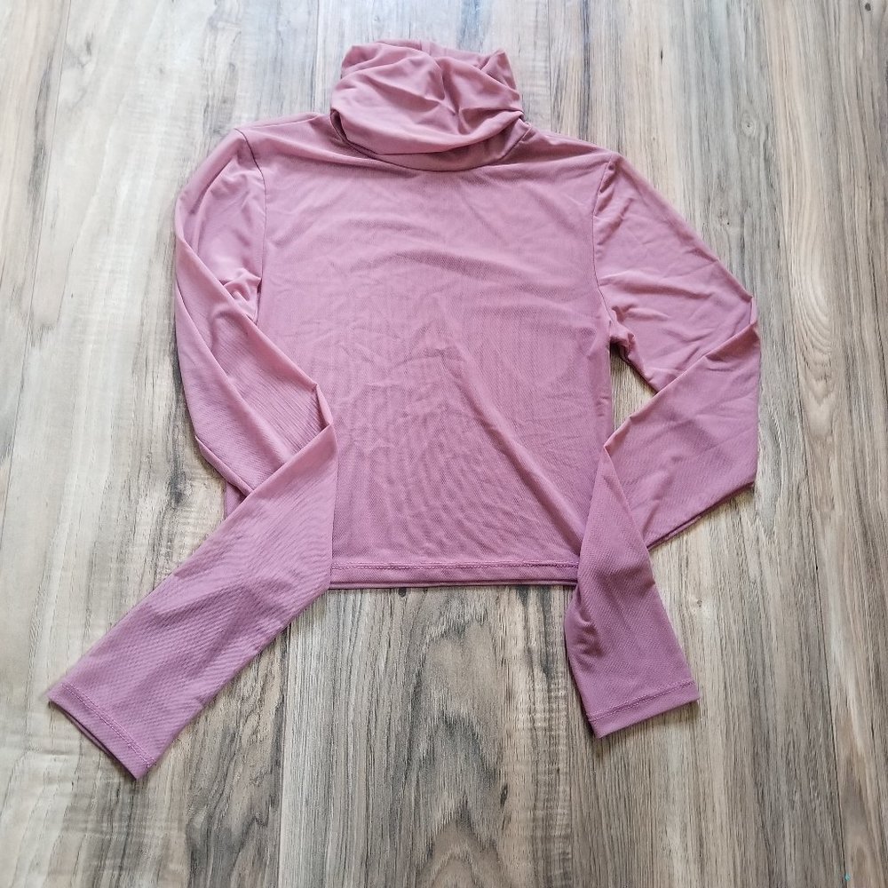 mesh turtleneck